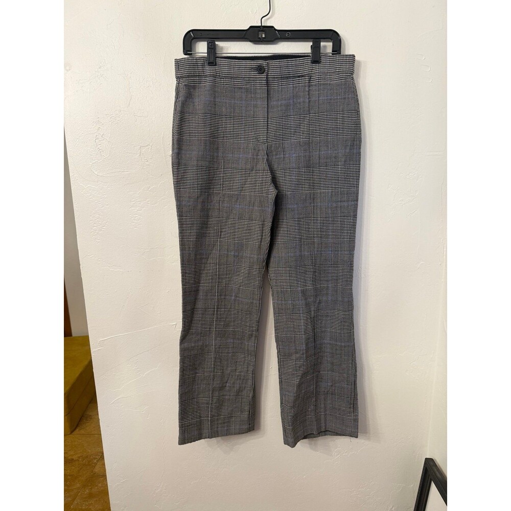 theory wool plaid houndstooth pants